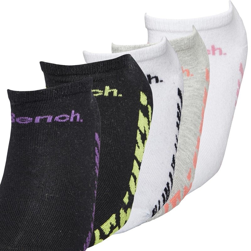 Bench Girls Five Pack Antonia Trainers Socks Asstd - Image 2