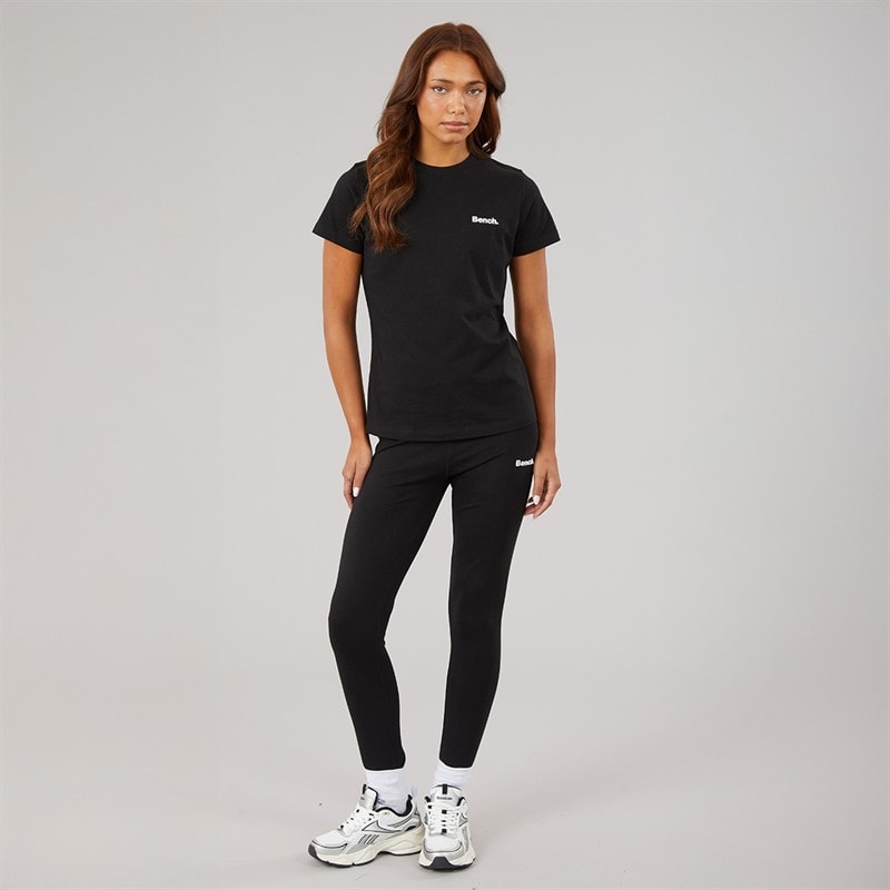 Bench Womens Samira T-Shirt And Leggings Set Black - Image 4