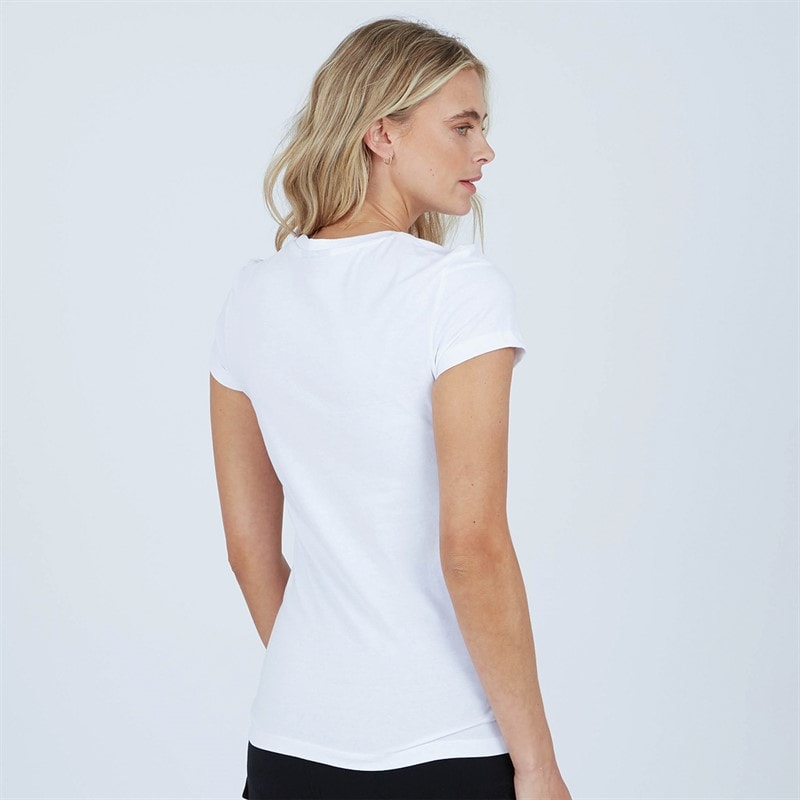 Bench Womens Wildheart T-Shirt White - Image 2