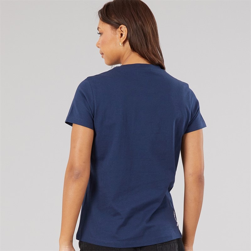 Bench Womens Wildheart T-Shirt Navy - Image 2