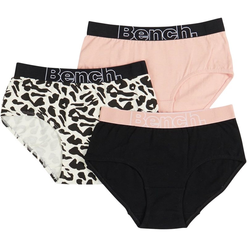Bench Girls Three Pack Hipster Briefs Multi - Image 1