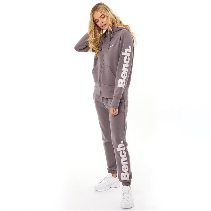 Bench Womens Marcie Zip Through Tracksuit Charcoal - Image 3