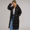Bench Womens Ryelle Maxi Length Puffer Coat Black
