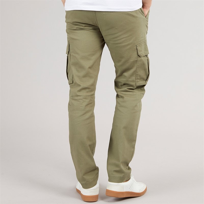 Bench Mens Sergei Twill Cargo Pants Light Khaki - Image 2