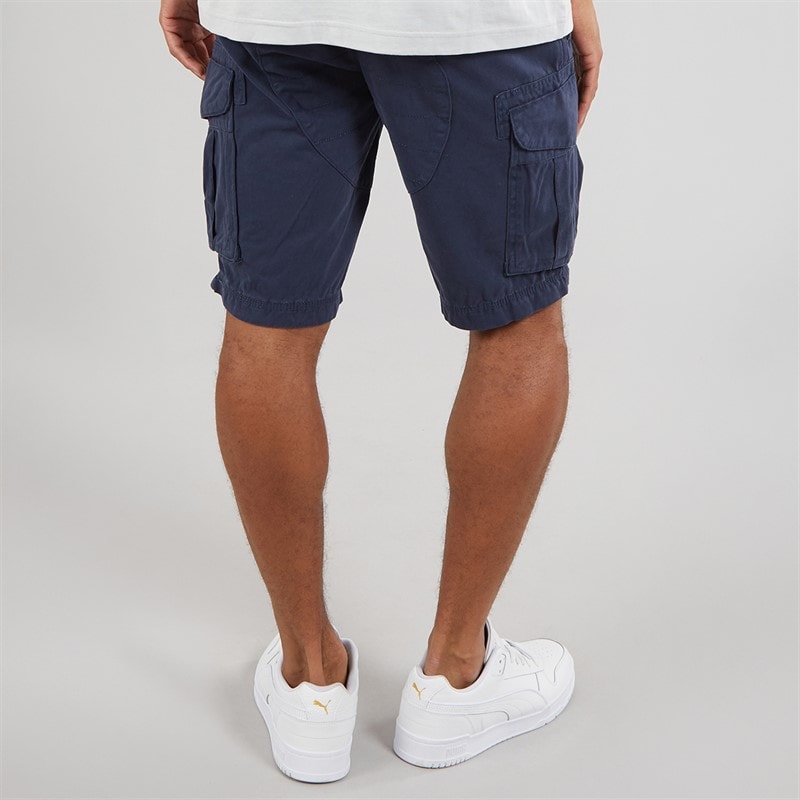 Bench Mens Noahs Cargo Shorts Navy - Image 2