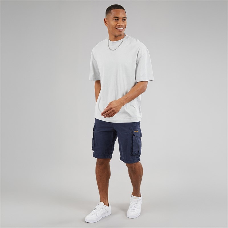 Bench Mens Noahs Cargo Shorts Navy - Image 4