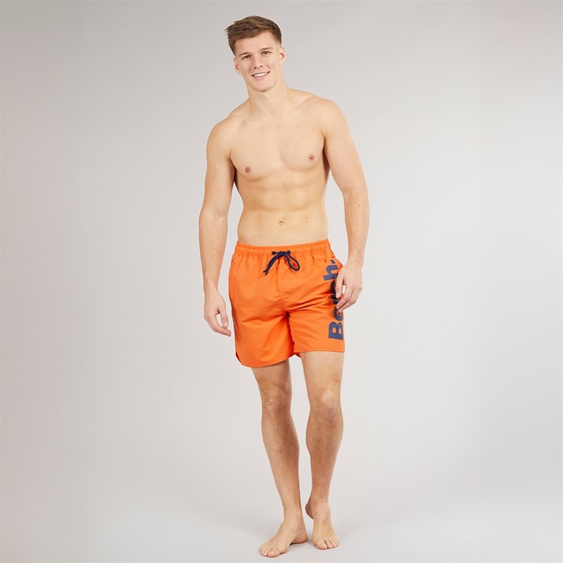 Bench Mens Tahiti Swim Shorts Bright Orange - Image 3