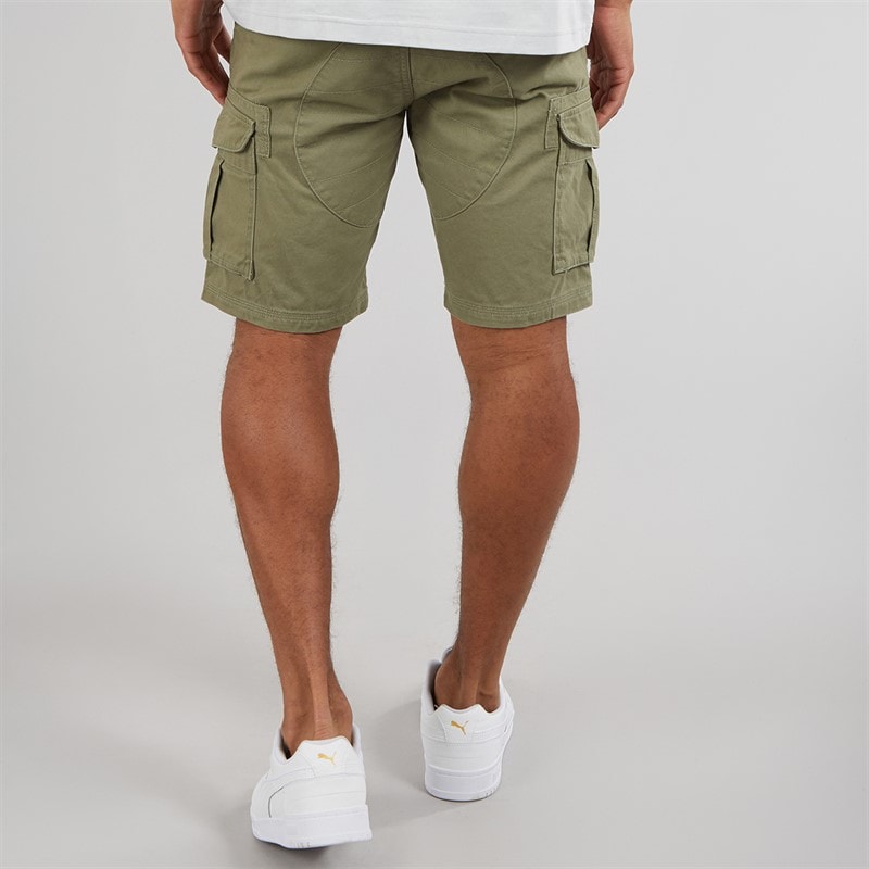 Bench Mens Noahs Cargo Shorts Light Khaki - Image 2