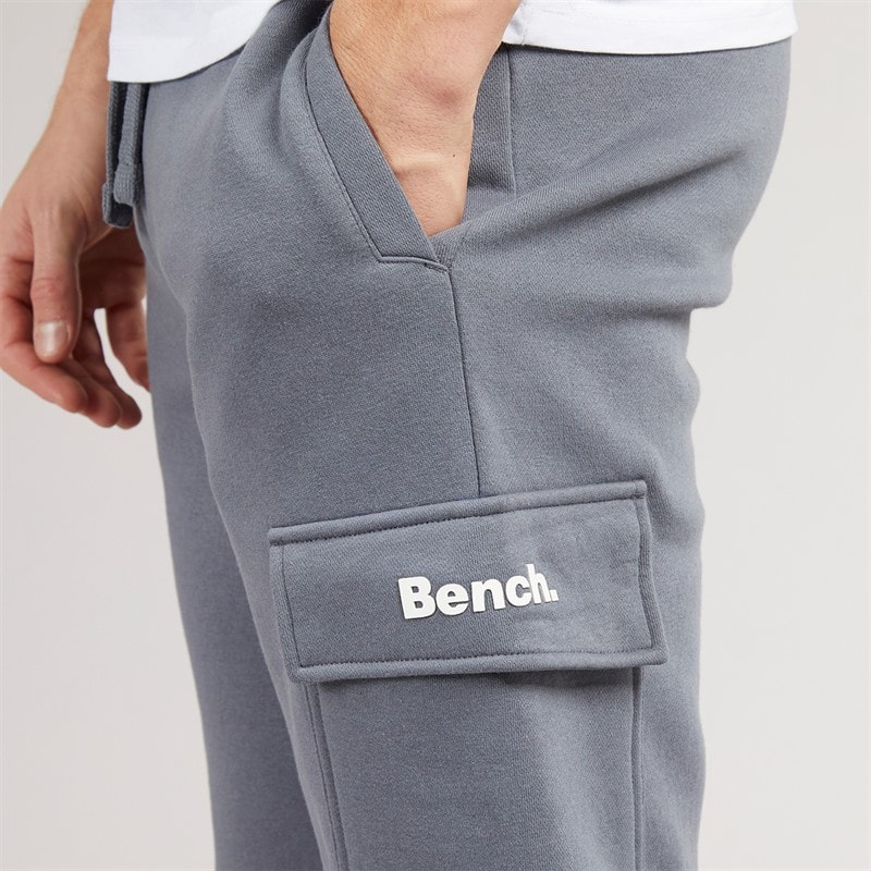 Bench Mens Fargo Cargo Joggers Steel Grey - Image 3