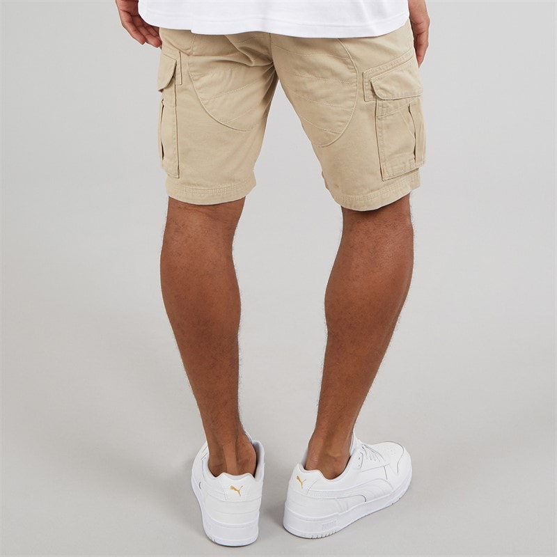 Bench Mens Noahs Cargo Shorts Stone - Image 2