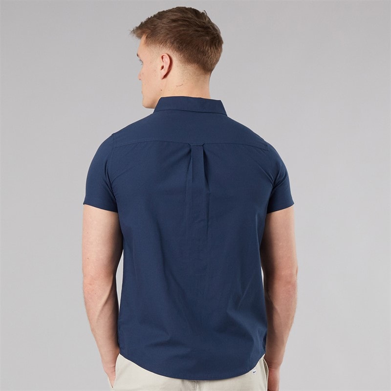 Bench Mens Bowdon Short Sleeve Shirt Navy - Image 2