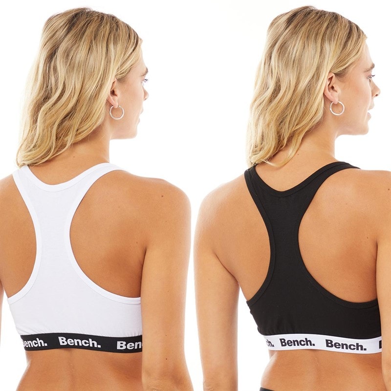 Bench Womens Angelina Two Pack Bras White/Black - Image 2