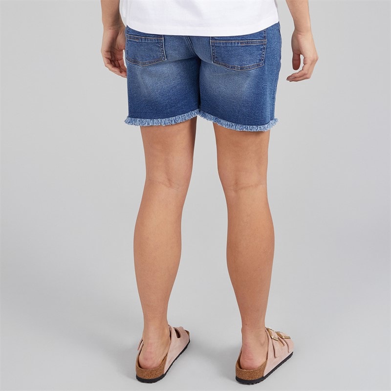 Bench Womens Kaylie Denim Shorts Mid Blue - Image 2