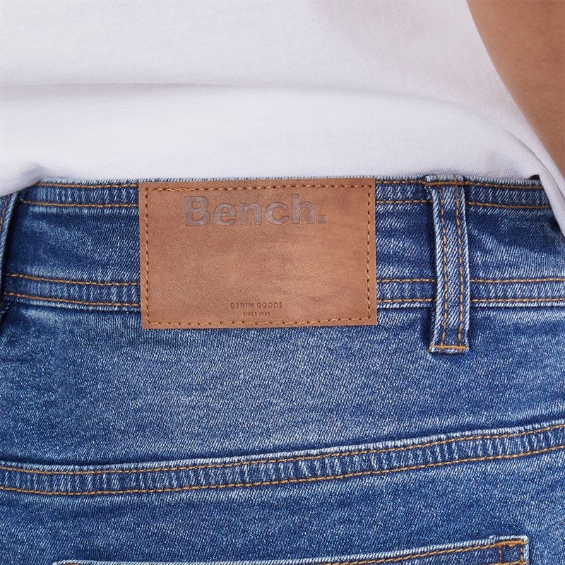 Bench Womens Kaylie Denim Shorts Mid Blue - Image 3