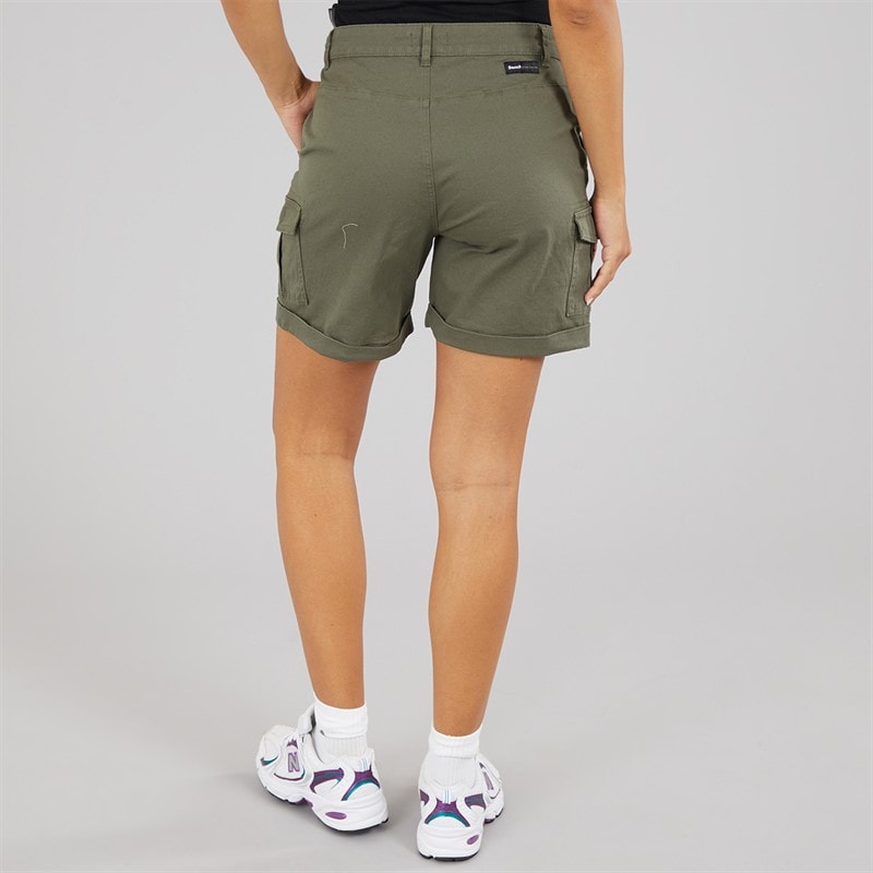 Bench Womens Ashline Cargo Shorts Khaki - Image 2