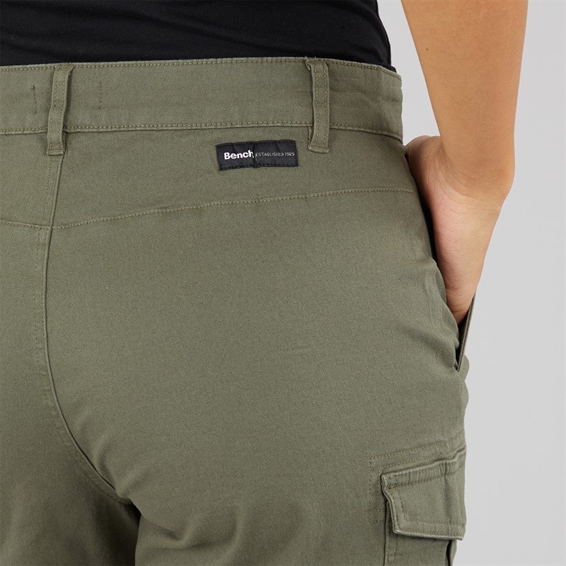 Bench Womens Ashline Cargo Shorts Khaki - Image 3