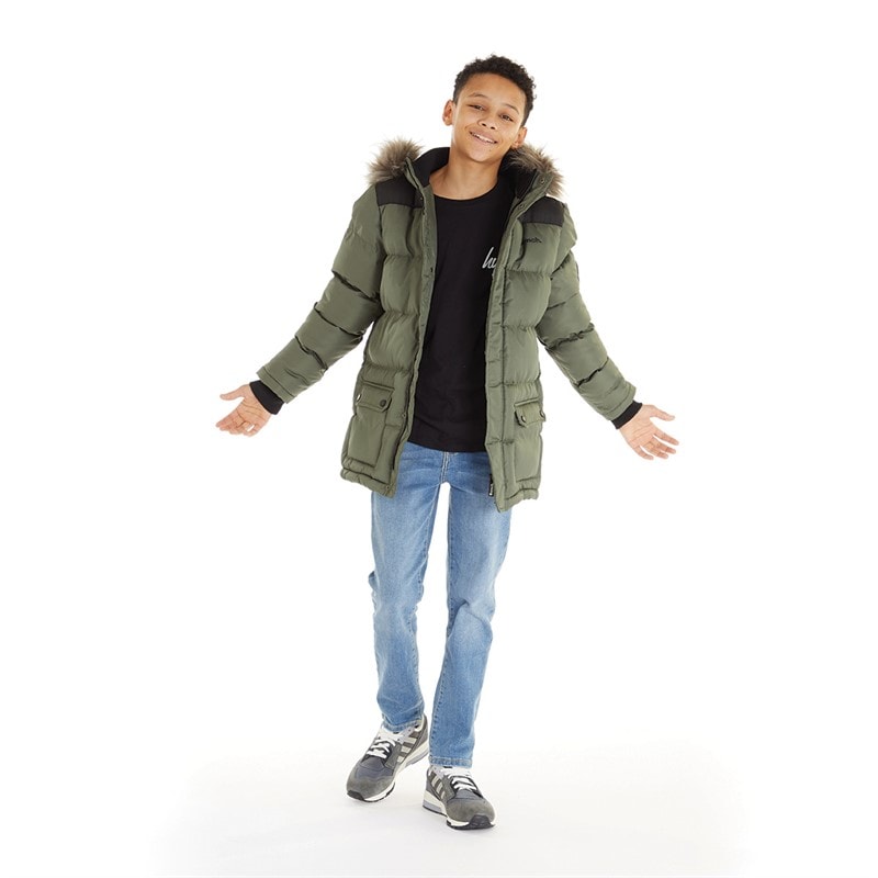Bench Boys Axels Padded Parka Khaki - Image 4