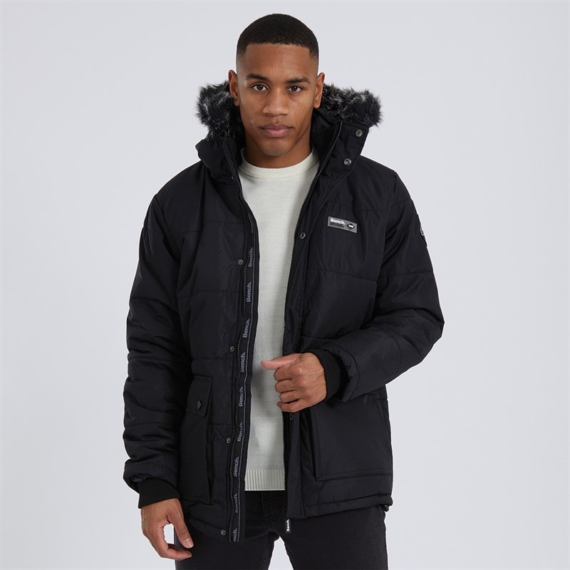 Bench Mens Koufax Padded Parka Black - Image 1