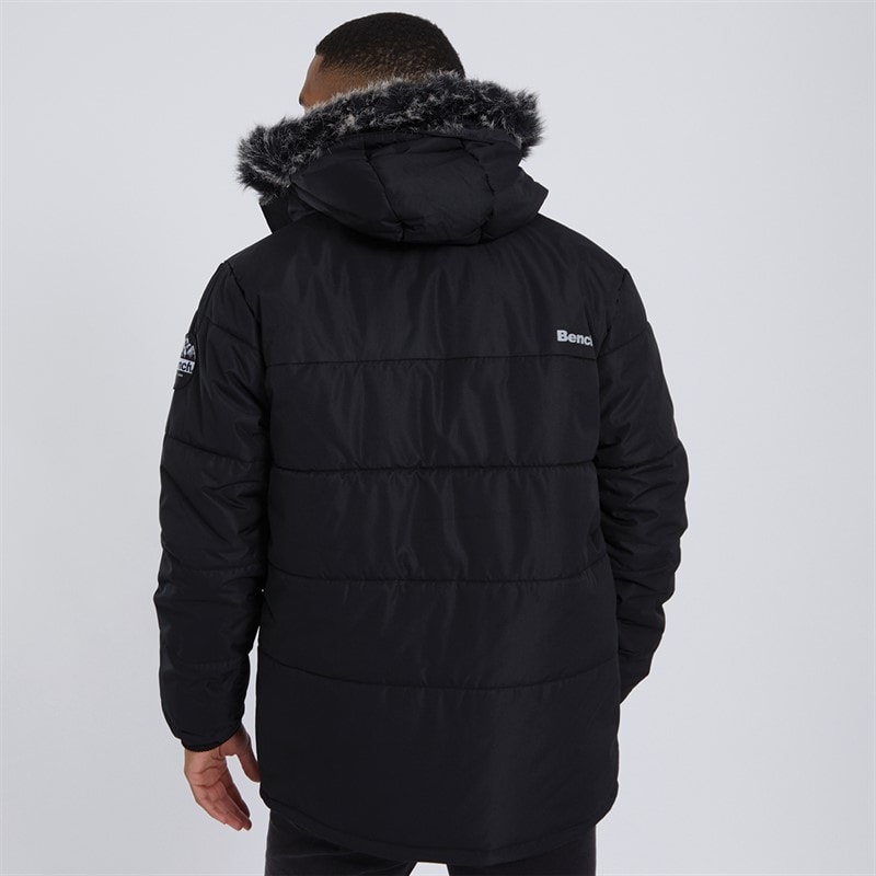Bench Mens Koufax Padded Parka Black - Image 2