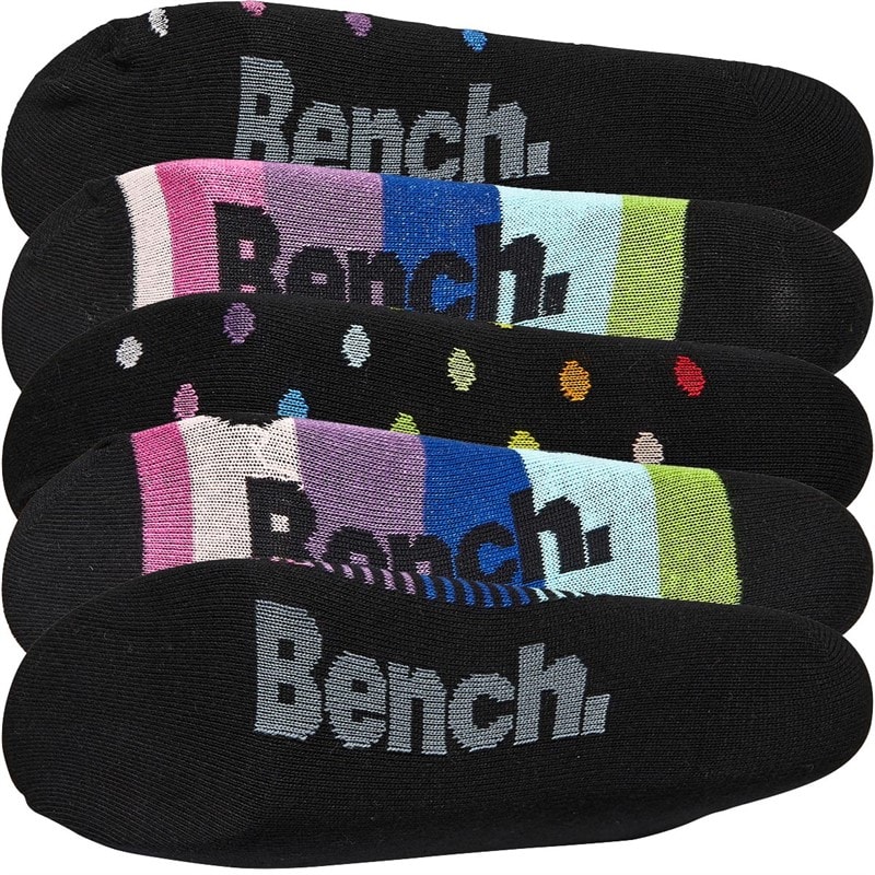 Bench Womens Dorit Five Pack Socks Black/Multi - Image 2