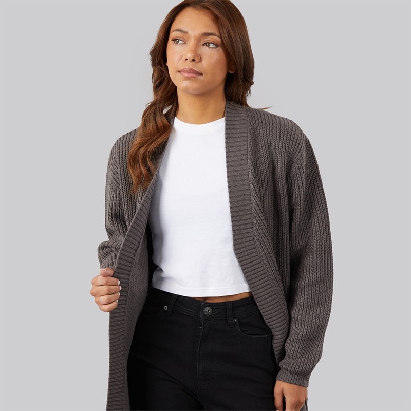 Bench Womens Asteria Cardigan Charcoal - Image 3