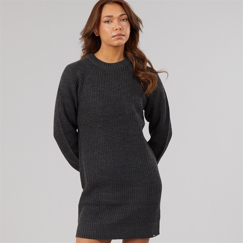 Bench Womens Karlie Knit Dress Black Marl