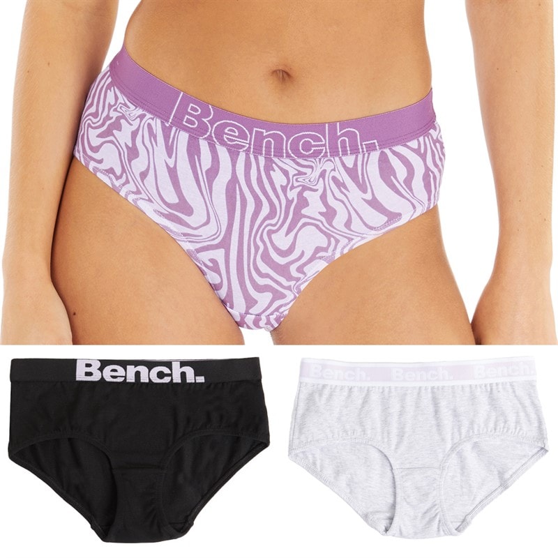 Bench Womens Jeni Three Pack Shortie Briefs Multi - Image 1