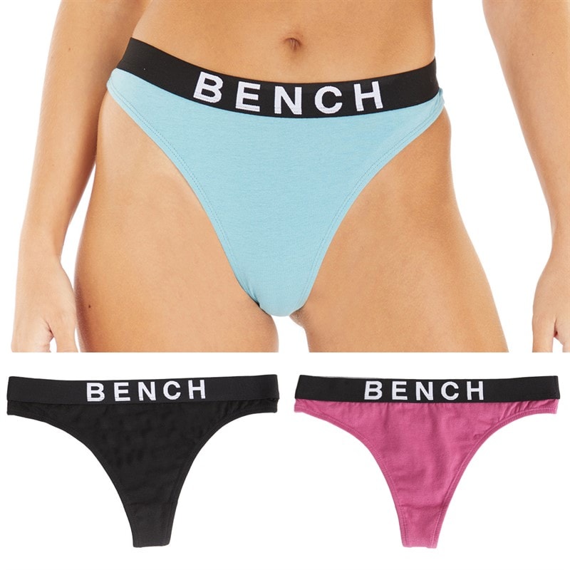 Bench Womens Spirit Three Pack Thongs Multi - Image 1