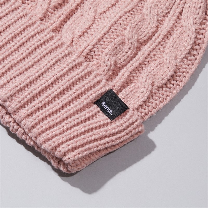 Bench Womens Ivanna Bobble Hat Dusty Pink - Image 2