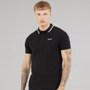 Bench Mens Gruff Polo Shirt Black