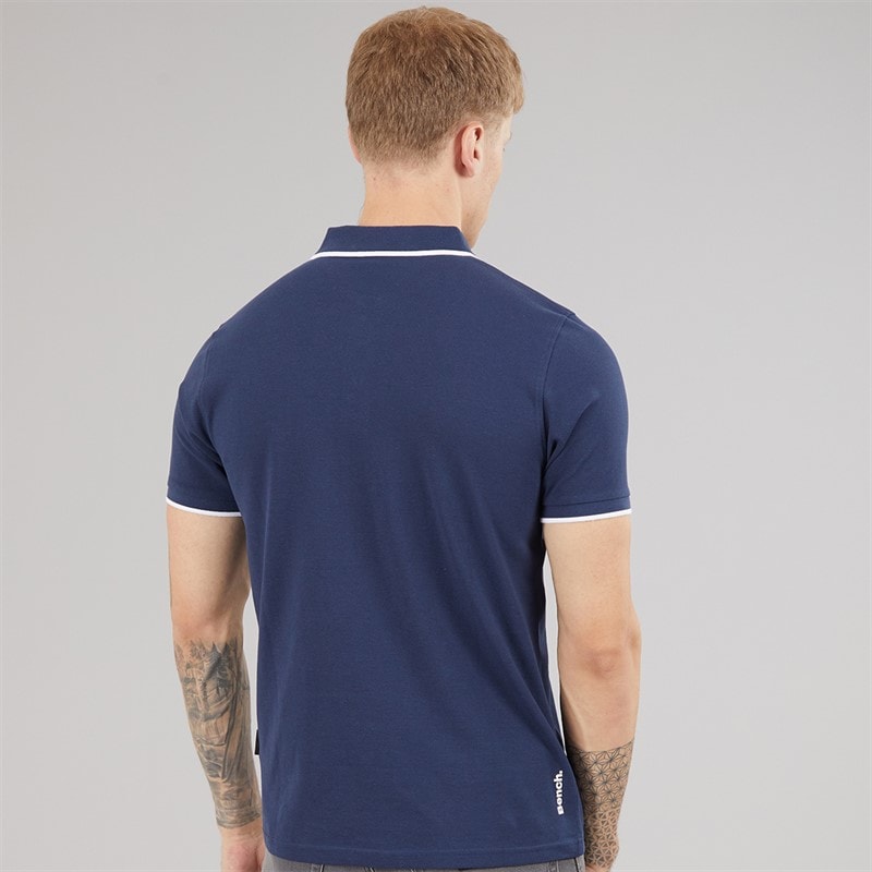 Bench Mens Mata Polo Shirt Navy - Image 2