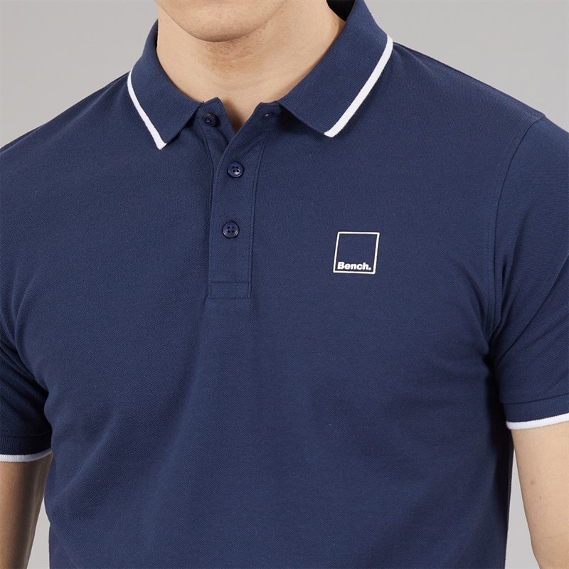 Bench Mens Mata Polo Shirt Navy - Image 5