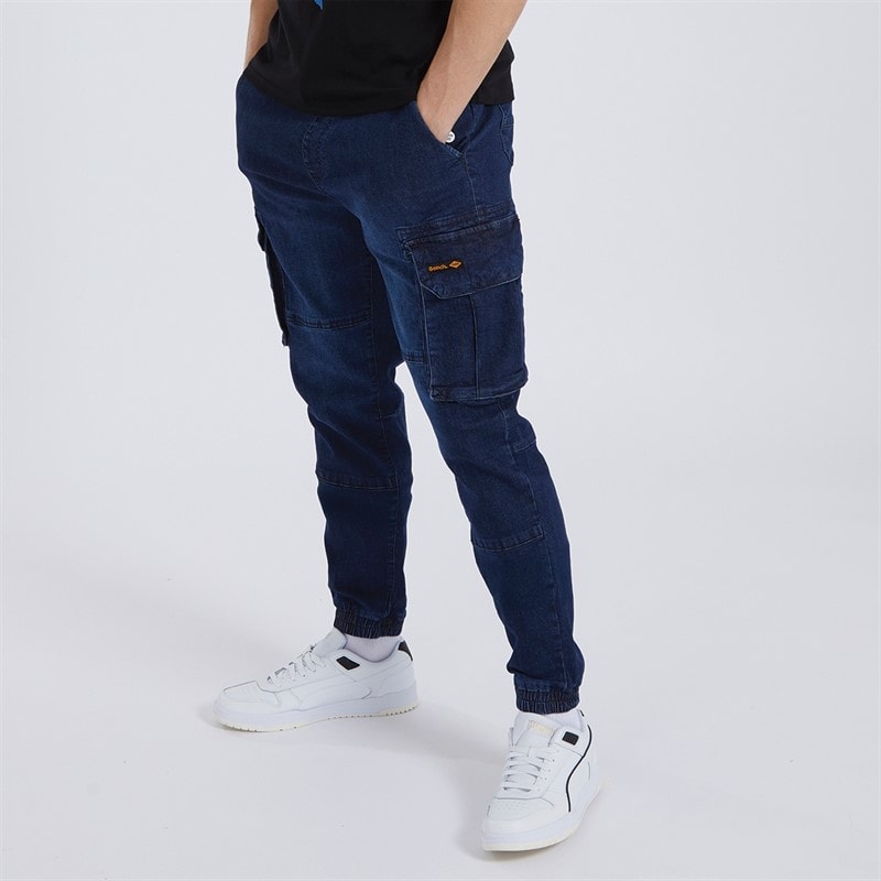 Bench Mens Goffey Slim Fit Jeans Dark Indigo Wash - Image 1