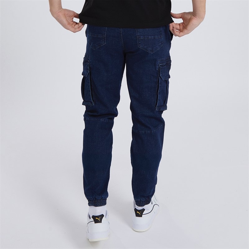 Bench Mens Goffey Slim Fit Jeans Dark Indigo Wash - Image 2