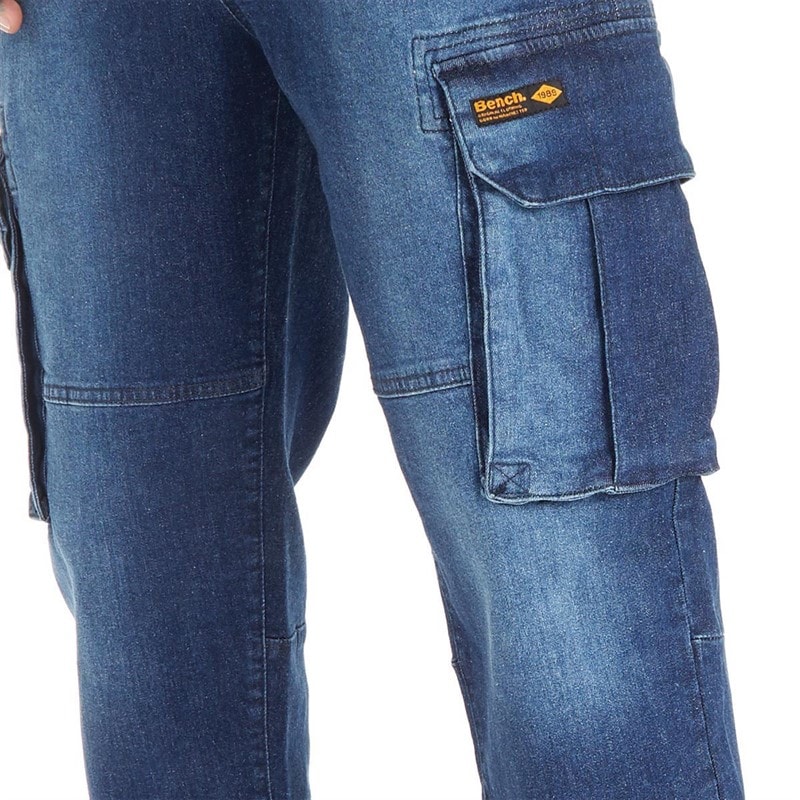 Bench Mens Goffey Slim Fit Jeans Dark Indigo Wash - Image 3