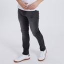 Bench Mens Relaxed Tapered Jeans Vintage Black