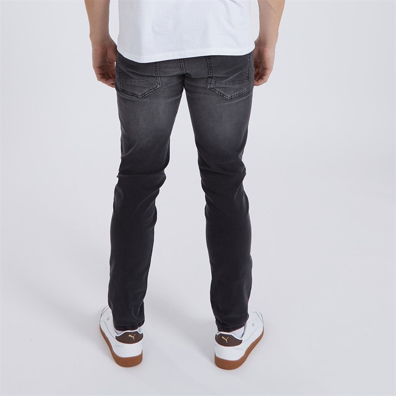Bench Mens Relaxed Tapered Jeans Vintage Black - Image 2