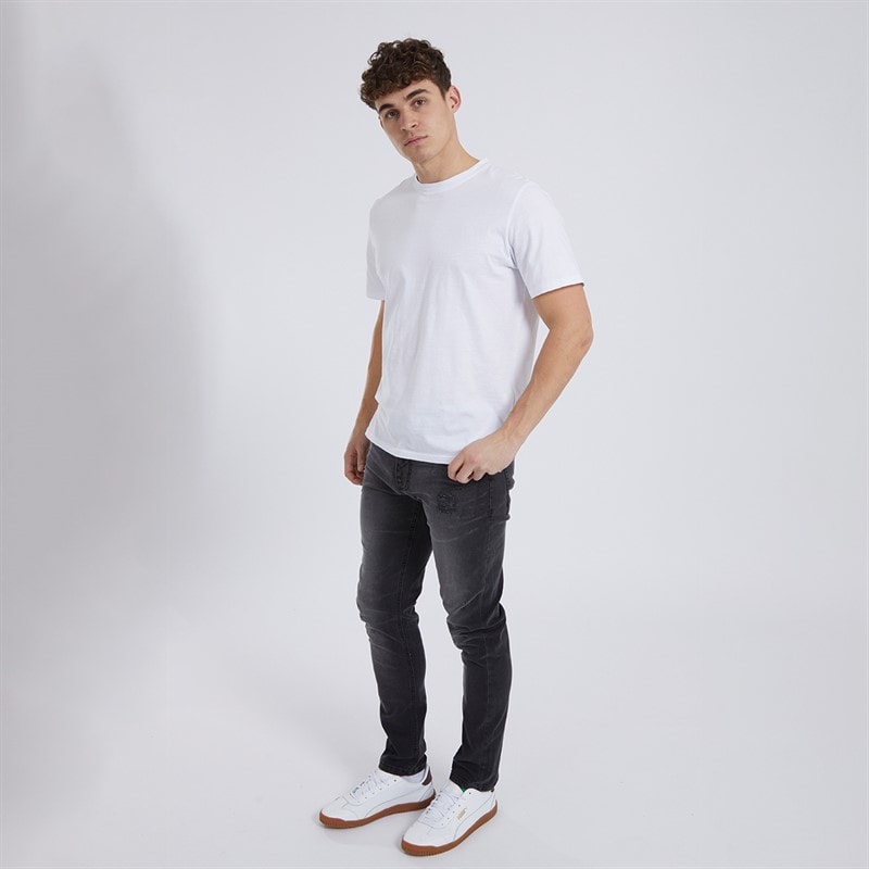 Bench Mens Relaxed Tapered Jeans Vintage Black - Image 3
