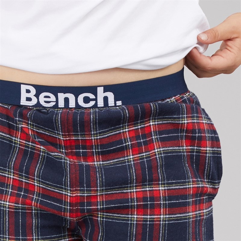 Bench Boys Folau Flannel Check Lounge Pants Navy/Red/White/Yellow Check Flannel - Image 3