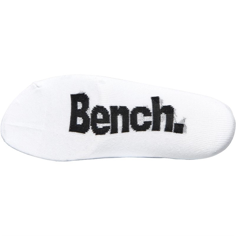 Bench Womens Pearl Five Pack Trainer Liner Socks White - Image 2