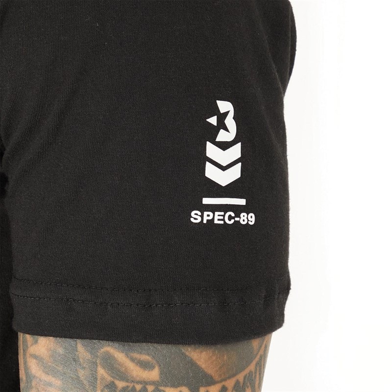 Bench Mens Sanlo T-Shirt And Shorts Set Black - Image 3