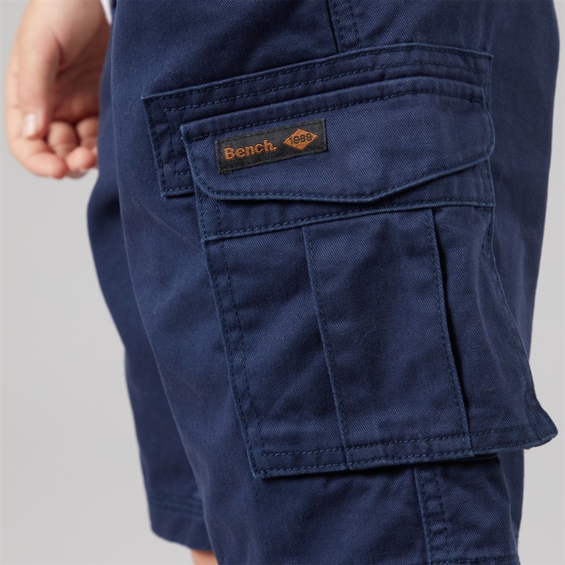Bench Boys Noahs Twill Cargo Shorts Navy - Image 3
