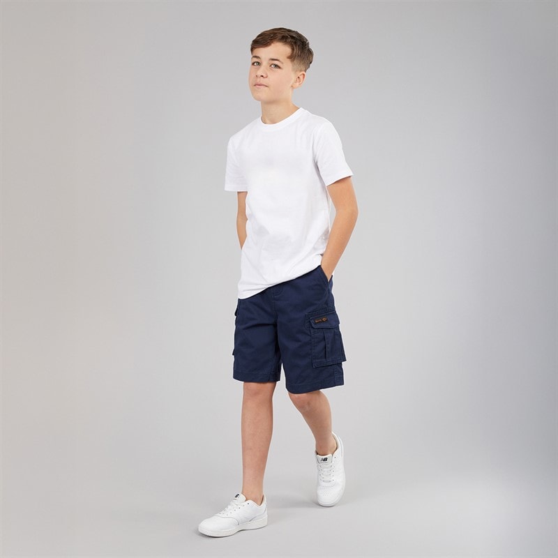 Bench Boys Noahs Twill Cargo Shorts Navy - Image 4