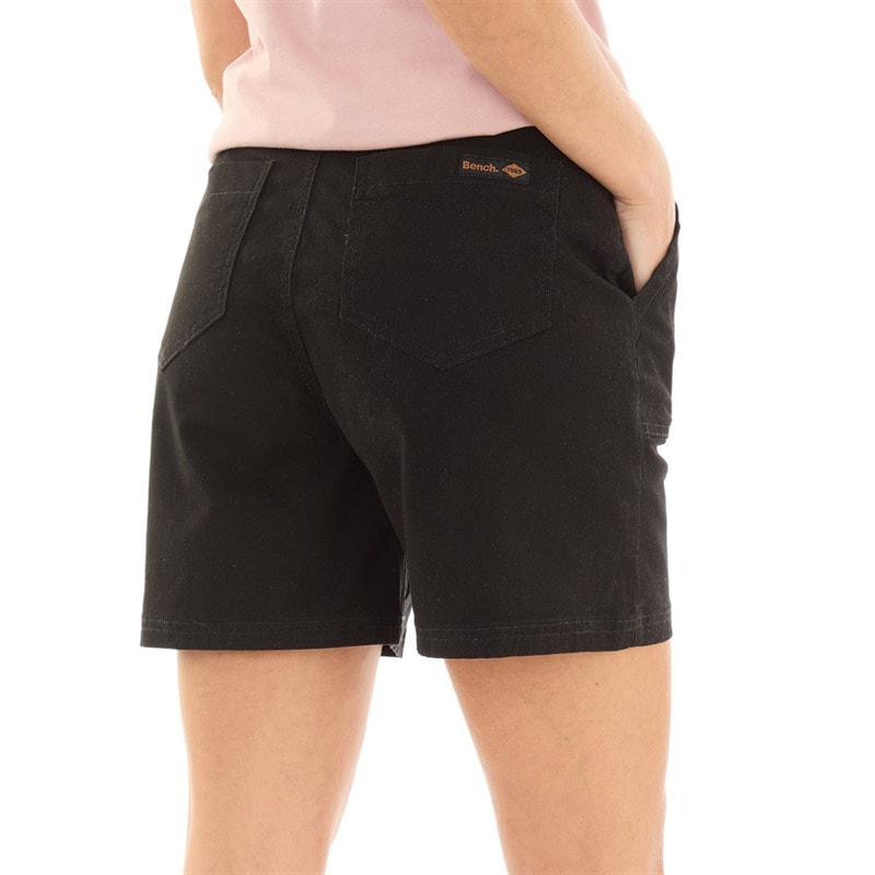 Bench Womens Kannon Cargo Shorts Black - Image 2