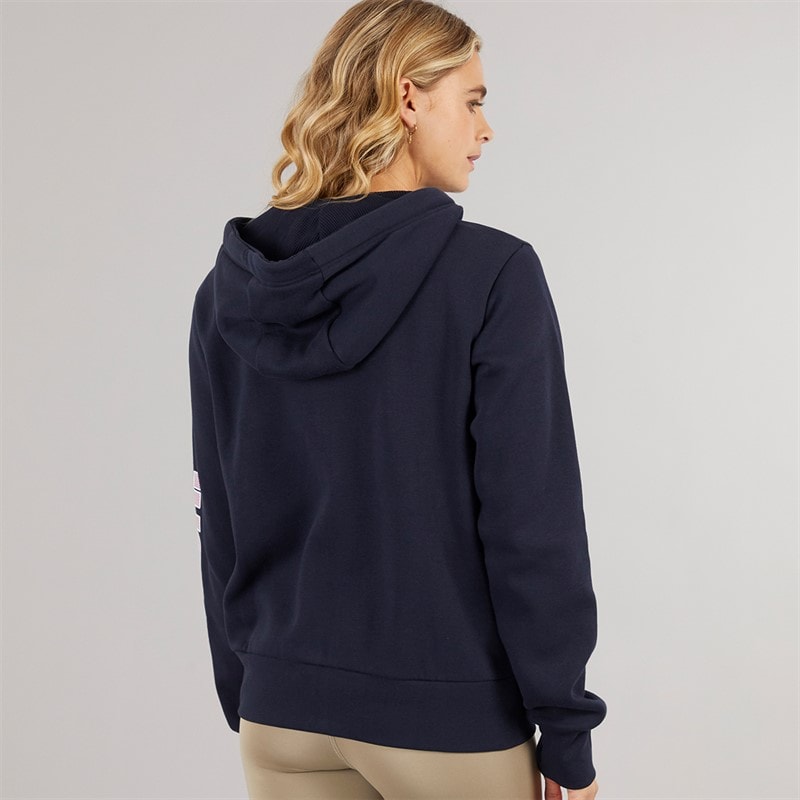 Bench Womens Darcine Zip Thru Hoodie Navy - Image 2