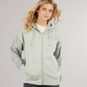 Bench Womens Liney Zip Thru Hoodie Sage