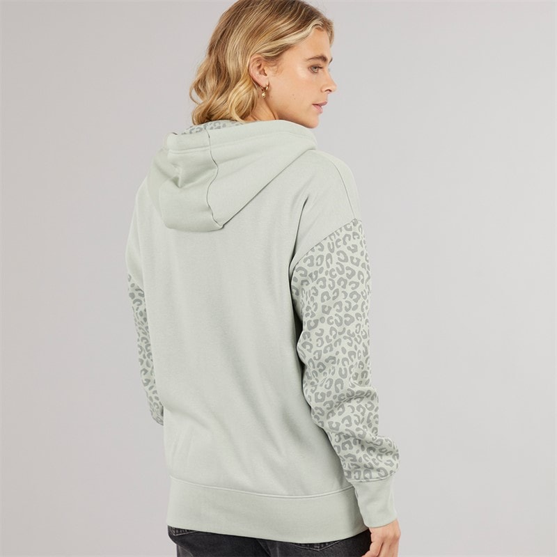 Bench Womens Liney Zip Thru Hoodie Sage - Image 2