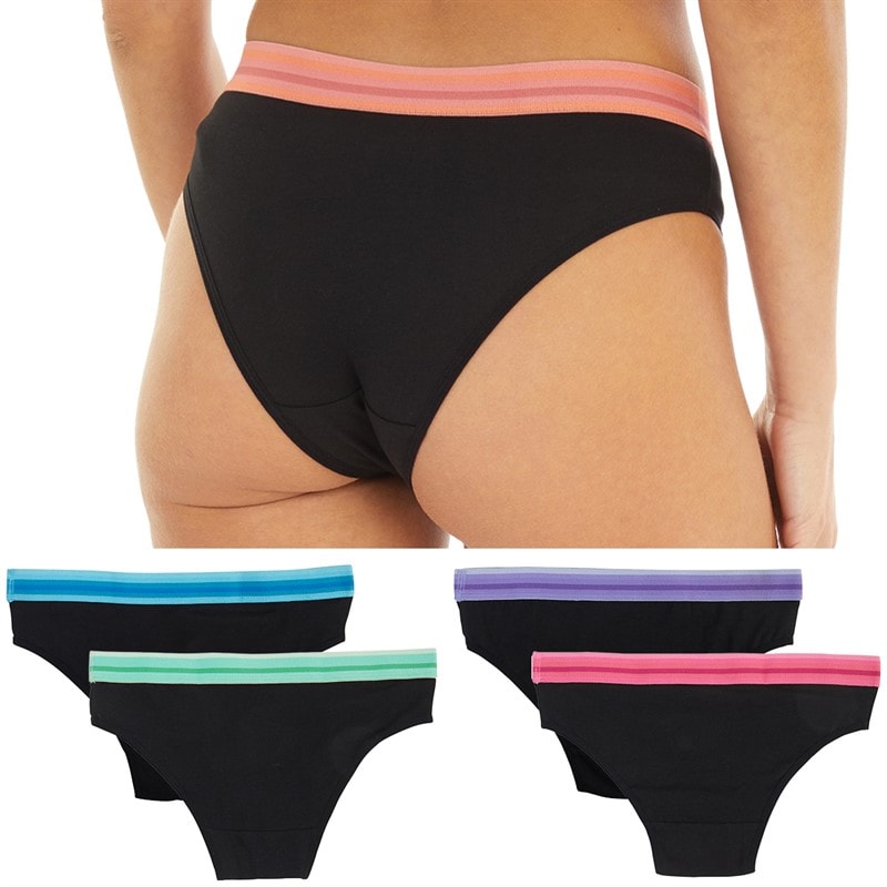 Bench Womens Quincy Five Pack Briefs Multi - Image 2