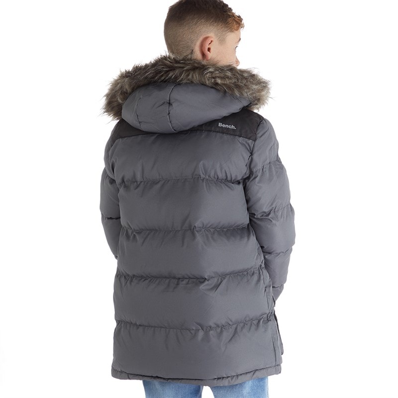 Bench Boys Axels Padded Parka Steel Grey - Image 2