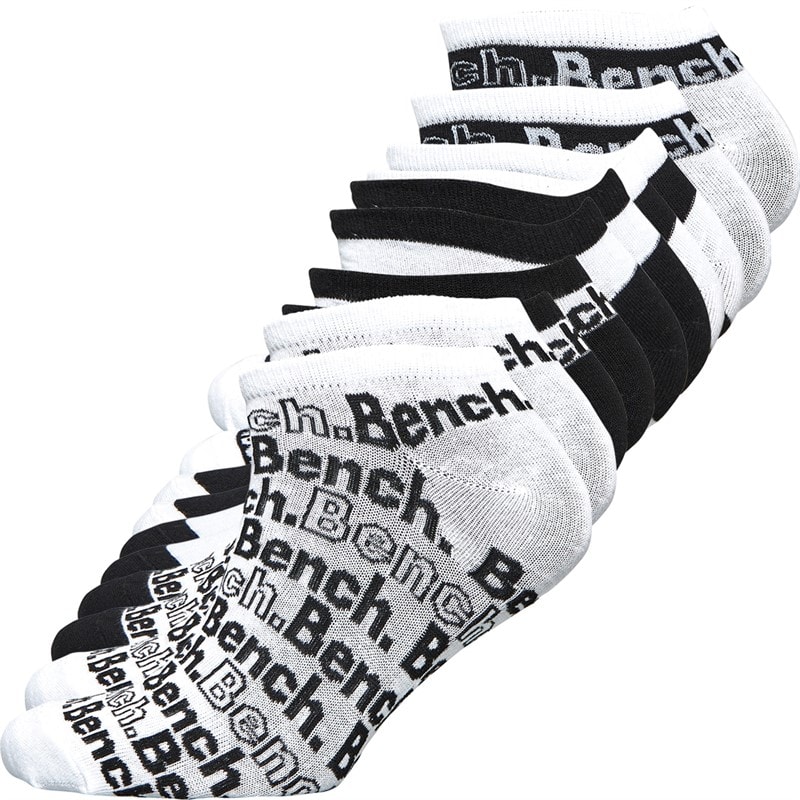 Bench Mens Grant Ten Pack Trainer Liner Socks Assorted - Image 1